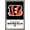 Barnwood Framed Version, variant on NFL Cincinnati Bengals - Logo 21 Wall Poster, 22.375" x 34", Framed