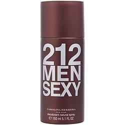 212 Sexy by Carolina Herrera Deodorant Spray for Men 5.1 oz / 150 ml New