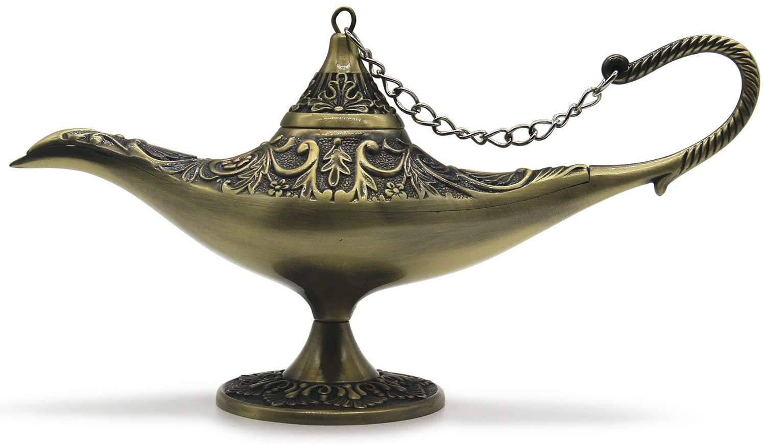 Classic Vintage Collectable Hollow Aladdin Magic Genie Lamp Home Decoration&Gift 
