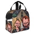 thumbnail image 2 of Lsque Chucky Print Insulated Lunch Bag with Thick Aluminum Foil Lunch Tote Bag with Front Pocket for Men and Women, Ideal for Work, School, Picnics, and Travel, 2 of 8
