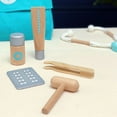 thumbnail image 3 of 18PCS Kids Wooden Pretend Play Simulation Doctor Toy Stethoscope Injection Set Baby Early Educational Toys For Toddlers Gift, 3 of 14