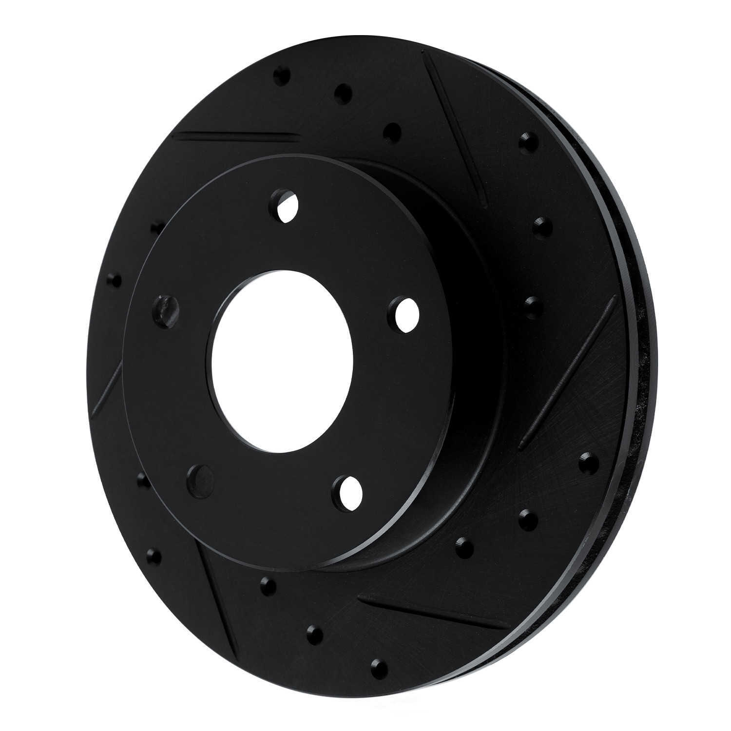 Dynamic Friction Company 633-47014R DFC Brake Rotor - Drilled And Slotted - Black