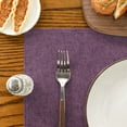thumbnail image 2 of Sm:)e Purple Placemats 12 x 18 Inch Set of 4, Seasonal Washable Kitchen Dining Table Decoration for Home Party, 2 of 7