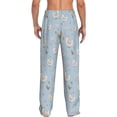 thumbnail image 3 of Uemuo Funny Chicken Pattern Men's Wide Leg Palazzo Lounge Pants with Pockets Light Weight Loose Comfy Casual Pajama Pants-Medium, 3 of 9