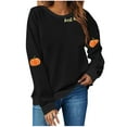 thumbnail image 2 of Inverlee Women's Thanksgiving Sweatshirts Plus Size Turkey Pumpkin Graphic Sweatshirt Comfy Long Sleeve Loose Fit Shirts Crewneck Tunic Pullover Tops, 2 of 4