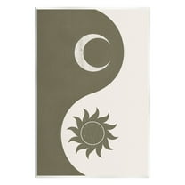 Stupell Industries Solar & Lunar Yin Yang Shape Spiritual Motif Graphic Art Unframed Art Print Wall Art, Design by JJ Design House LLC