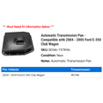thumbnail image 2 of Automatic Transmission Pan - Compatible with 2004 - 2005 Ford E-350 Club Wagon, 2 of 2