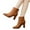 Brown, variant on Tponi Womens Fall Boots Women Boots Wide Womens Square Toe Boots Square Toe High Heel Ankle-High Daytime Slouch Boots