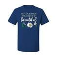 thumbnail image 2 of Wild Bobby, Be Your Own Kind of Beautiful Inspirational, Pop Culture, Men Graphic Tee, Royal, Small, 2 of 3