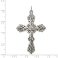 thumbnail image 5 of Diamond2Deal 925 Sterling Silver Antiqued Cross Pendant for Women (L- 2.05 Inch, W- 1.38 Inch), 5 of 6