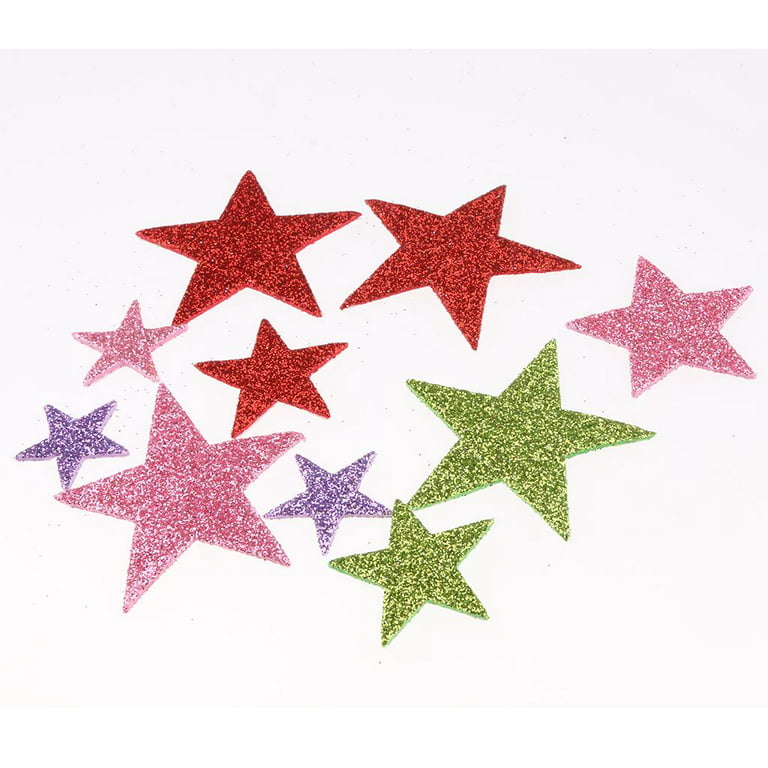 GRIRIW 15pcs Sticker Star for Crafts Star Sticker for DIY Shiny Sticker  Star Decals Stars Glitter Foam Sticker Sticky Star Adhesive Star Glitter