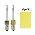 thumbnail image 1 of Replacement Soldering Iron Tips E10 Interface Battery Corrosion Resistant Long Life Electric Soldering Needle Tips for Indoor K, 1 of 9