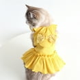 thumbnail image 5 of Visland Pet Skirt Breathable Soft Sweet Teddy Small Dog Bowknot Pocket Dress for Wedding Party, 5 of 8