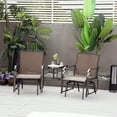 thumbnail image 6 of Outsunny Double Patio Glider With Tea Table, Tempered Glass, Outdoor, Garden, 6 of 10