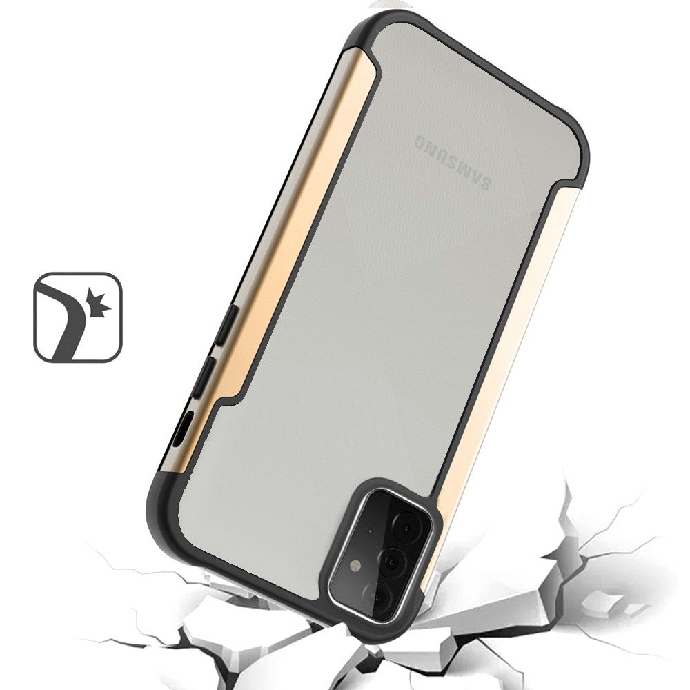 Case for Samsung Galaxy A52 5G Hybrid Aluminum Alloy Metal Clear