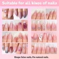 thumbnail image 3 of 12-Pack Professional Emery Board Nail Files 180/240 Grit for Natural & Acrylic Nails Manicure Tools, 3 of 7