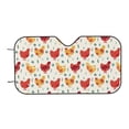 thumbnail image 7 of Fotbe Flower Chicken Car Windshield Sunshade | Sun Visor Protector Front Window Shade, Keeps Out UV Rays, Keeps Your Vehicle Cool-Medium, 7 of 7