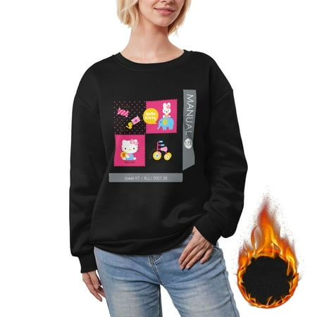 

Hello Kitty Plush And Thickened Women S Niche Casual New Top