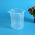 thumbnail image 5 of Cocina Laboratorio Graduado Vaso Espesan La Medidora de Plastico Transparente con Tapa Jarro 200ML 4Unids de Medicion, 5 of 5