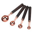 thumbnail image 4 of Stainless Steel Measuring Spoon, Measuring Spoon, Non- Rose Gold Wood Handle Bakeware 4Pcs/Set For Home, 4 of 8