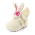 thumbnail image 4 of POIUYTR Fleece Baby Booties Warm Cozy Baby Slippers Sock Shoes Soft Non-Slip Newborn Winter Snow Crib Shoes Boots for Boys and Girls, 4 of 5