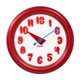 thumbnail image 5 of Reloj de pared nórdico decorativo y silencioso de 12 pulgadas, reloj de arte moderno para Rojo, 5 of 9