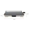 thumbnail image 6 of Beautiful XL Electric Griddle 12" x 22," Non-stick, Porcini Taupe by Drew Barrymore, 6 of 7