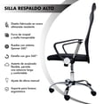 thumbnail image 2 of Silla de Oficina Ejecutivo Big Room IOSOT4000000 Respaldo Alto Cromado Giratorio, 2 of 8