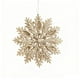 thumbnail image 2 of Uuiauoio Glitter Snowflake Christmas Ornaments, Gold Plastic Hanging Decorations for Holiday Tree Decor, Festive Party Scene Setup, Double-Sided Hollow Pendants for Xmas Home Decoration, 2 of 6
