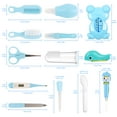 thumbnail image 2 of Baby Grooming Kit,BUSATIA 13 in 1 Infant Safety Care Set with Hair Brush Comb Nail Clipper Nasal Aspirator,Baby Essentials Kit for Newborn Girls Boys-Blue Baby Grooming kit, 2 of 5