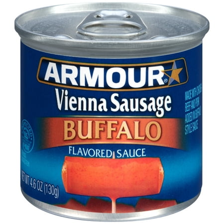(4 Pack) Armour Vienna Sausage Buffalo, 4.6 oz (Best Sausage In Seattle)