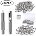 thumbnail image 2 of 2024 Grommet Eyelets Kit, 100 Sets Eyelets 10mm Eyelets, Tarpaulin Repair Kit, With 3pcs Grommet Grommet, 2 of 5