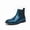 Blue, variant on Men's Artistic Print Chelsea Boots Colorful Floral Pattern Slip-On Ankle Boots with Elastic Side Panels Western cowboy boots