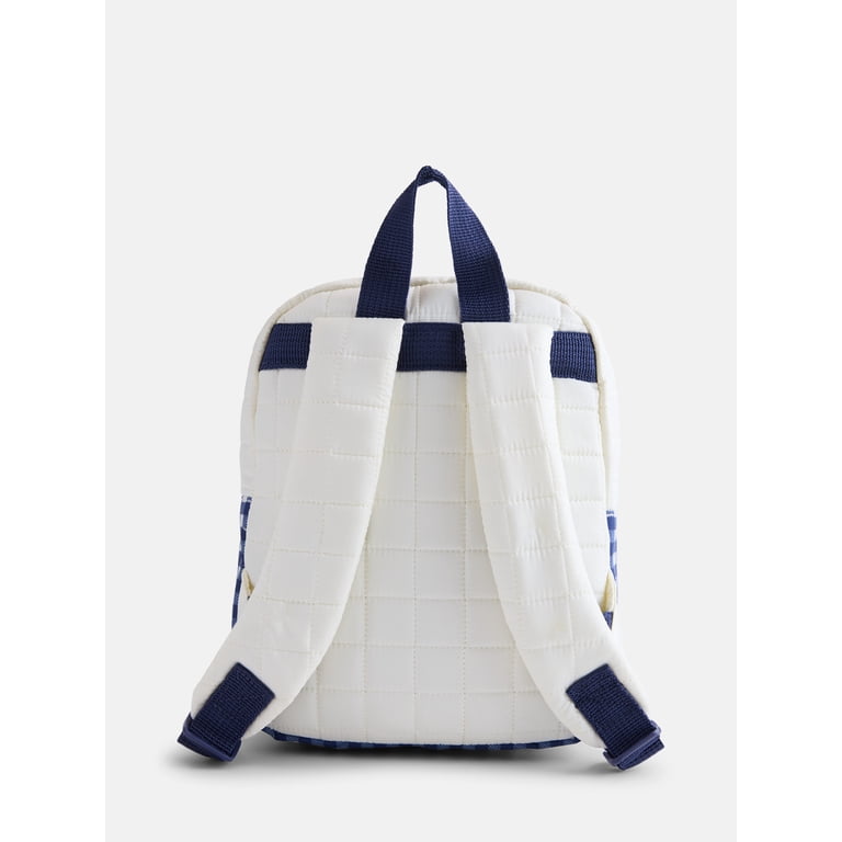 Mini Quilted Backpack, 10 inch, Blue photo 3