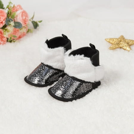

Infant Baby Girls Booties Soft-soled Non-slip First Walker Shoes For Fall Winter New
