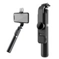 thumbnail image 4 of Trípode para teléfono Selfie Stick, todo en ampliable y amp; Palo Selfie portátil en trípode con control remoto inalámbrico para transmisión en vi Negro + Luz de relleno Soledad selfie trípode bluetooth, 4 of 10