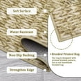 thumbnail image 3 of Hasoo 4ft Round Bedroom Rug Washable Entryway Circle Carpet Modern Solid Dining Room Throw Rug, Camel, 3 of 7