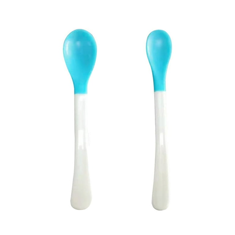 Silicone Baby Spoon First Stage Feeding Spoon for Infants Soft-Tip Self-feeding  Spoon with Suction