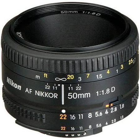 Nikon AF Nikkor 50mm f/1.8D Standard Lens (Best 50mm Lens For Nikon)