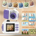 thumbnail image 4 of Hnjugfe Kids Camera Instant Print, Christmas Birthday Gifts Toys for Girls Boys Age 4 5 6 7 8 9 10 11 12 Years Old,1080P HD Dual-Lens Selfie Digital Camera with 5 Rolls Print Paper Stickers Pens & 32, 4 of 5