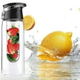 thumbnail image 3 of 700 Ml Portable Fruit Infusing Infuser Water Bottle Sports Lemon Juice Bottle Flip Lid, 3 of 5