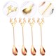 thumbnail image 2 of GOOHOCHY 4 cucharas de postre, cucharas de degustación, cucharas de acero inoxidable, cucharas para espresso y cucharas de metal para sopa., 2 of 8