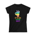 thumbnail image 3 of It's OK to Be Gay LGBTQ Queer Pride Day Rainbow Lesbian Gay Women Tops, 3 of 8