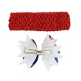 thumbnail image 2 of Odeerbi Independence Day Hair Clip for Girls Children's Hair Bow Bound Hair Net Baby Accessories Red, 2 of 3
