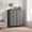Gray, variant on BEAUTYPEAK 8 Drawers Fabric Dresser Bedroom Storage Chest with Wood Top Adjustable Feet, White