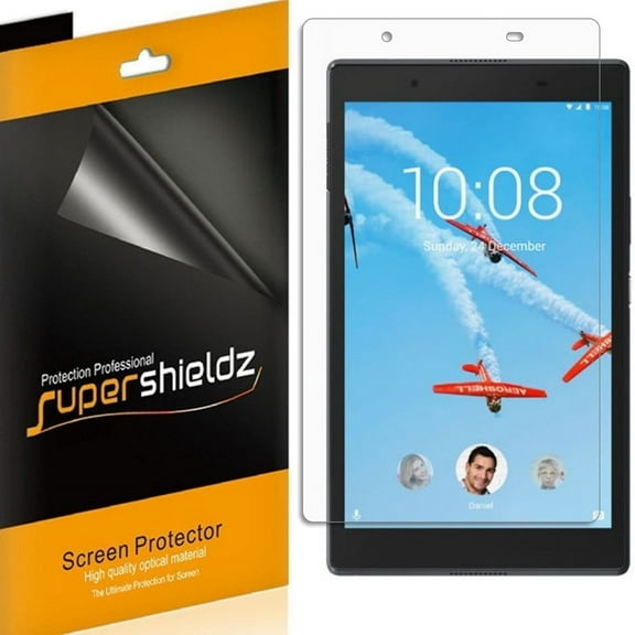 [3-pack] Supershieldz for Lenovo Tab 4 8 (8 inch) Screen Protector, Anti-Bubble High Definition (HD) Clear Shield