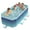 Blue, variant on PUEDO Foldable Swimming Pool, Large Non-inflatable Adults Kids Outdoor Pools, with Stable Triangular Braces, Blue, (113" x 66" x 20")