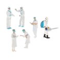 thumbnail image 1 of 4x almohadillas antideslizantes de la sábana del colchón de la del para cosmético Hugo Muñeca de personas de modelos en miniatura, 1 of 7