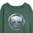 thumbnail image 3 of Marvel Black Panther - Circle Logo - Women's French Terry Pullover Long Sleeve Shirt, 3 of 5