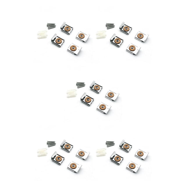Riwesomey 1 Juego de Clips para espejo, Clip montado en Metal de estilo Simple, práctico accesorio de cristal, suministro para el hogar, colgador de Type2 NO2 Riwesomey CBP379924
